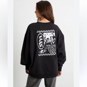 Vans Cosmic Glow Oversized Crew Neck Sweatshirt Size Medium